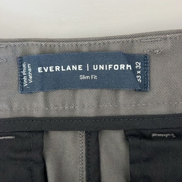 NWT Everlane The Performance Chino Uniform Slim Fit in Slate Gray Size 33 X 32 - Picture 6 of 12